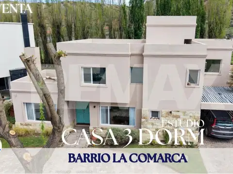 Venta casa 3 dormitorios + estudio, b° la comarca