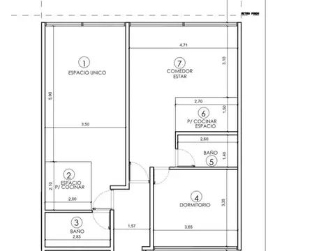 Departamento en Venta de Monoambiente