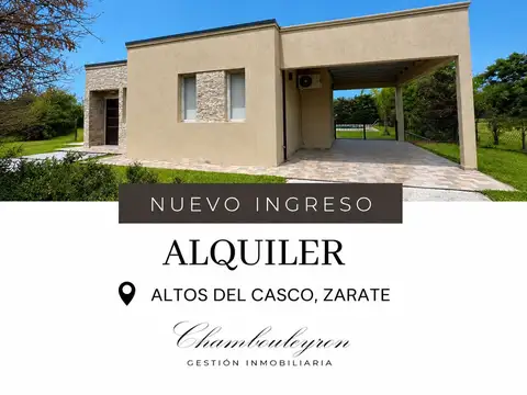 ALQUILER CASA EN ALTOS DEL CASCO, ZÁRATE