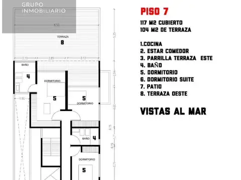 Departamento 2 ambientes con 1 baño