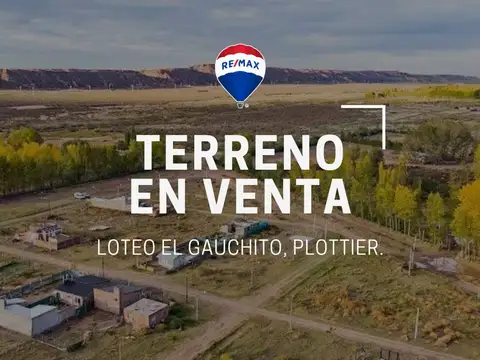 VENTA DE TERRENO EN EL GAUCHITO, PLOTTIER.