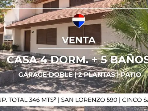 VENTA CASA 4 DORMITORIOS - CINCO SALTOS