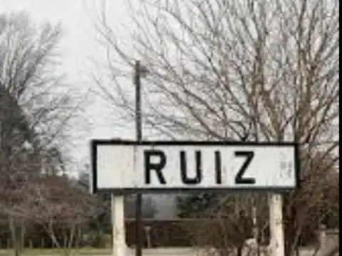 Lote en Villa Ruiz con construcción nueva.