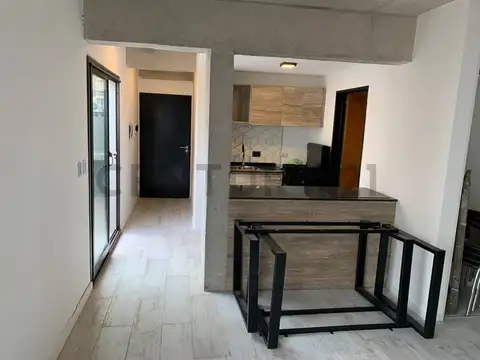 Departamento tipo Loft con Balcon aterrazado con Parrilla
