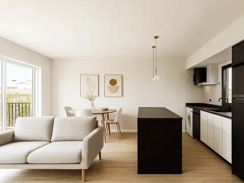 departamento 3 ambientes en venta en lujan centro desde el pozo con balcon y cochera Las moras 4