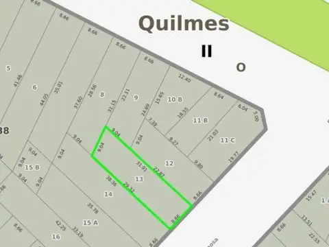 LOTE EN VENTA BERNAL OESTE - 8.66x30mts2