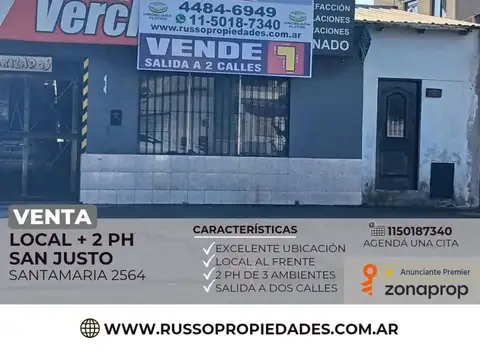 Venta local y viviendas San Justo