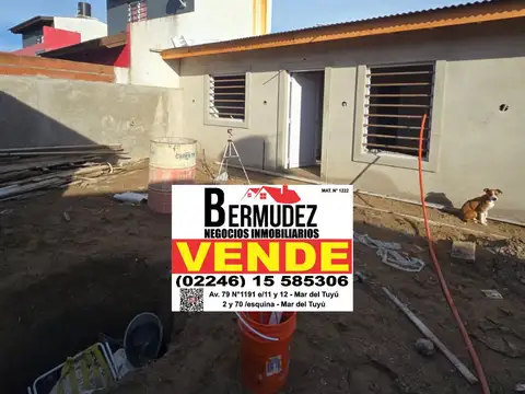 Venta Chalet 3 Ambientes Al Fondo Calle 91 Entre 8 Y 9 Mar Del Tuyu Financiado Y Cuotas!!