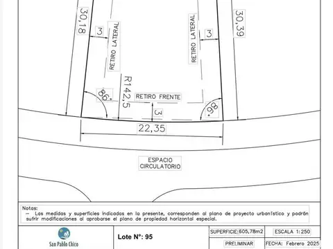 Terreno en Venta de 671,0 m2
