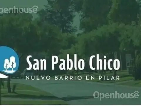 Terreno en  SAN PABLO CHICO. TENEMOS VARIAS LOTES  CON FINANCIACION  