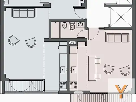 Departamento en Venta de 3 ambientes