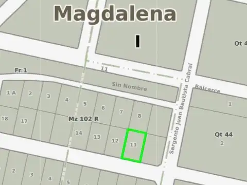 Terreno en Venta de 398,0 m2