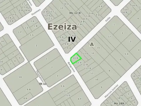 Terreno en venta - 398 mts2 - Ezeiza