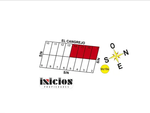4 Lotes en Block en Pavón - B789