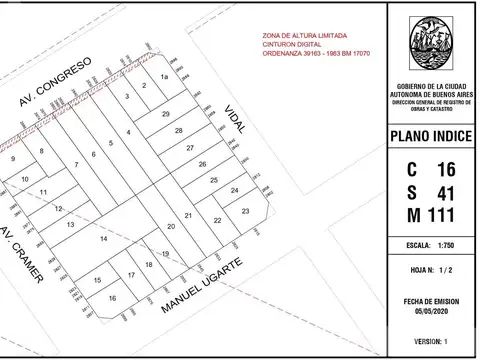 Terreno en Venta 8  mts Frente