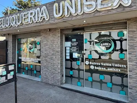 ALQUILER LOCAL + MOBILIARIO DE PELUQUERIA MORENO