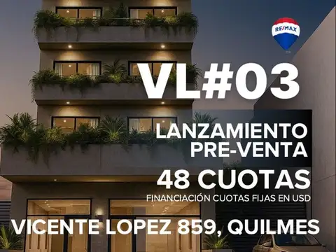 VENTA DEPARTAMENTO 2 AMBIENTES 48 CUOTAS QUILMES