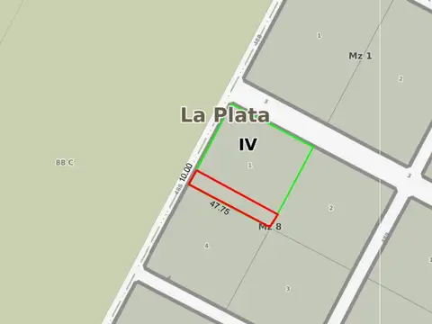 Terreno en venta - 477mts2 - Manuel B. Gonnet, La Plata