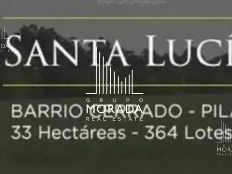 Venta terreno en Barrio Santa Lucia lote interno
