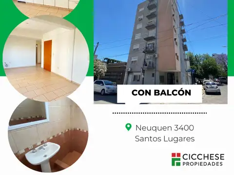 Venta - Hermoso 2 ambientes con balcón -  MUY LUMINOSO!