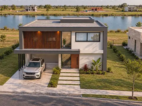 Casa en venta en construcción de 3 Dormitorios en Funes Lakes