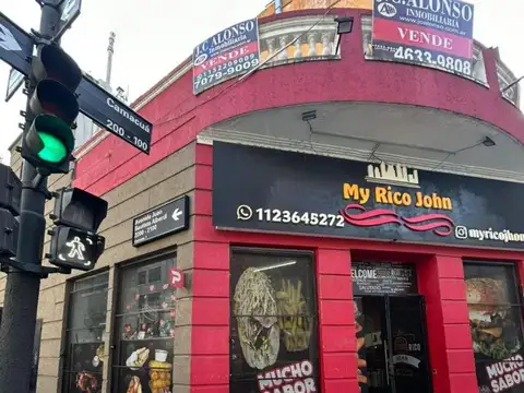 Local en planta baja y primer piso, con terraza, 120 mts