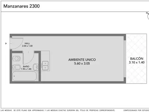 Manzanarez 2300 , Piso 9