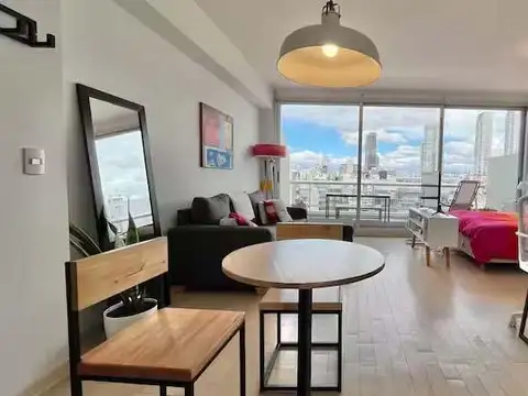 Departamento en venta monoambiente con balcon terraza y cochera en Palermo.