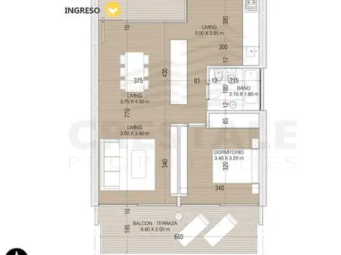 Departamento en Venta al Sur