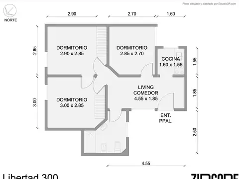 Departamento en Venta de 3 ambientes