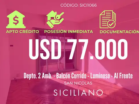 Departamento en San Nicolás