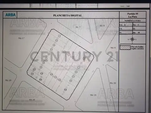 Terreno en Venta 40  mts Fondo