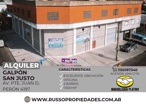 Alquiler Galpon - San Justo