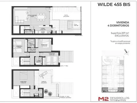 Boulevard Wilde Bis 455. Casa 3 dormitorios. Cochera