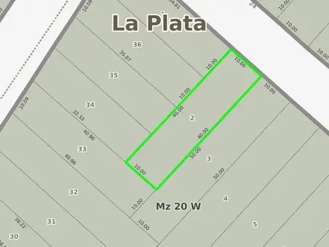 Terreno en Venta de 400,0 m2