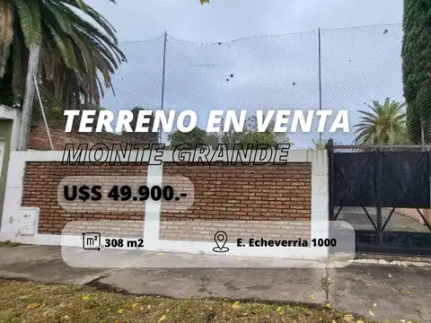 LOTE EN VENTA EN MONTE GRANDE APTO CREDITO