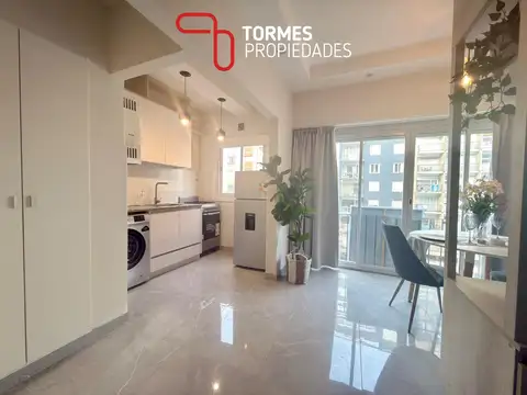 VENTA departamento 1 ambiente reciclado con balcón francés en Plaza Colón, Mar del Plata