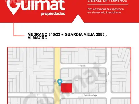 MEDRANO 815/23 + GUARDIA VIEJA  al 3900