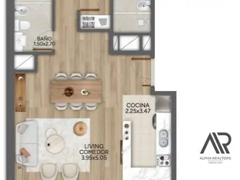 Departamento en Venta con 1 cocheras