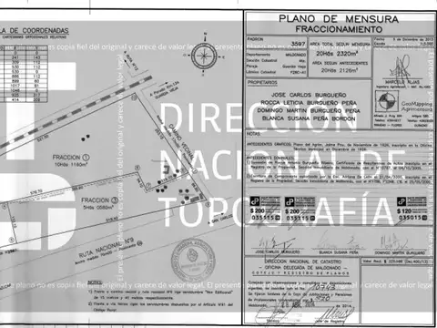 Chacra de 5,5 Hectáreas a 13 kms de Pueblo Eden