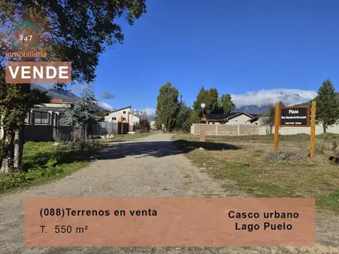 (088) LAGO PUELO, Lote céntrico de 500mts2