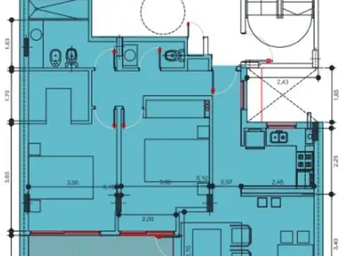 Departamento en Venta de 2 dormitorios