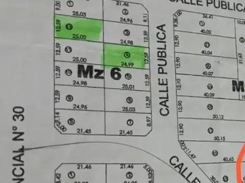 venta lote de 250 mts - Rosario de Tala, Entre Rios