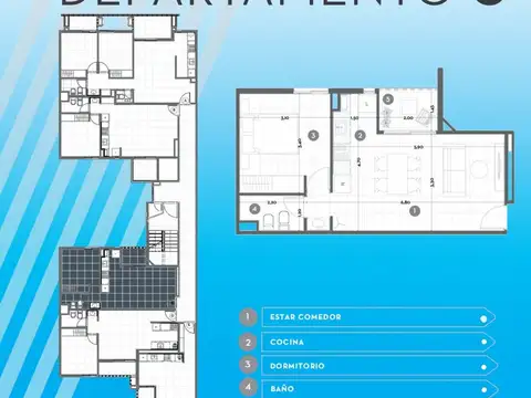 Departamento en Venta de 2 ambientes