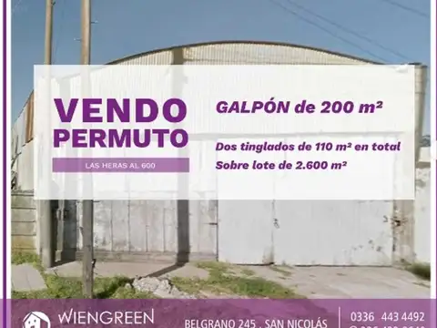 Galpón en Venta en San Nicolas de los Arroyos, Partido de San Nicolás