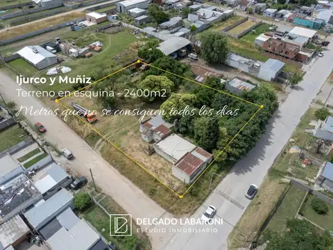 TERRENO EN VENTA - 2400M2 ESQUINA - IJURCO Y MUÑIZ | TANDIL