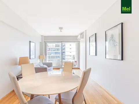 Departamento 2 ambientes con 2 baños