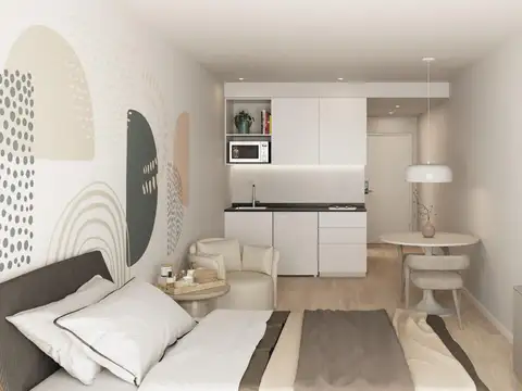 Departamento 2 ambientes con 1 baño