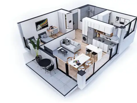 Venta apartamento 2 Dorm. 01 Vista La Blanqueada