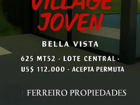 Terreno en Venta en Bella Vista, USD 112.000